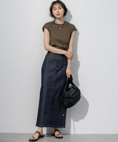 23区 シルキータッチ フレンチスリーブ Tシャツ