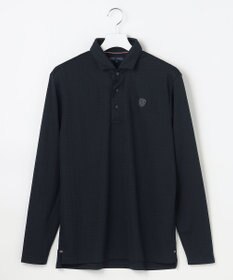 23区GOLF 【MEN】モノグラムジャガード長袖ポロシャツ