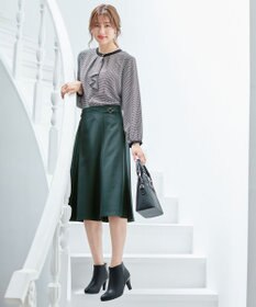 ANY SIS 【洗える】サイドバックルライト スカート