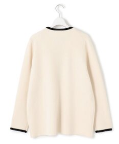 23区 L 【洗える】ミニブークレニット バイカラー ジャケット