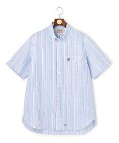 J.PRESS MEN 【KING SIZE / Aero Weave】クールマックスサッカー ストライプ シャツ / B.D.