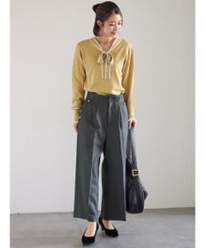 Te chichi 前後2WAYボウタイニットプルオーバー