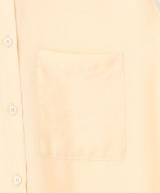 UNFILO シアーサテン ロングシャツワンピース