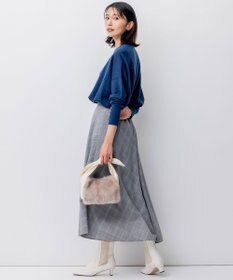 23区 【WEB限定カラーあり/洗える】ウーステッドウール ビッグシルエット ニット