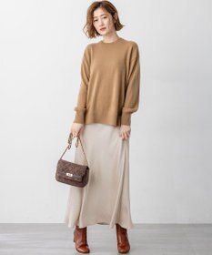 23区 【VERY11月号掲載/洗える】ヴィンテージダブルサテン ナロー スカート