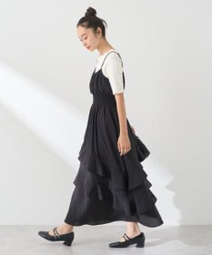 earth music&ecology ラッフルティアードキャミワンピース