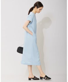 ICB 【接触冷感・UVケア・速乾・洗える】FluidBackSatin ワンピース