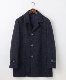 JOSEPH ABBOUD 【軽量/JAPANファブリック】アルパカヘリンボン ステンカラー コート