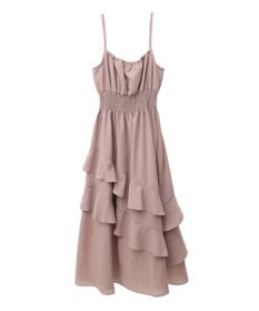 earth music&ecology ラッフルティアードキャミワンピース