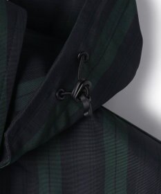 J.PRESS MEN 【オンオフ兼用 / ストレッチ / 撥水 / 洗える】トリコット3レイヤーバルマカンショートコート / フードデタッチャブル