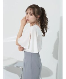 earth music&ecology ２ＷＡＹショルダースリットブラウス