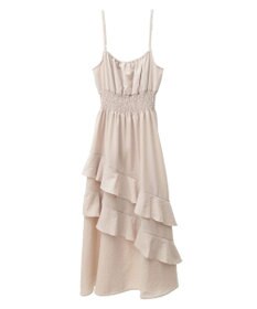 earth music&ecology ラッフルティアードキャミワンピース