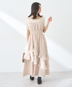 earth music&ecology ラッフルティアードキャミワンピース