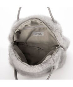 UNBILLION カシュカシュ cachecache / ミンク風エコファー2wayボックストート