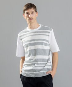 JOSEPH HOMME ブライトボーダーブロック　Tシャツ
