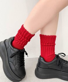 WEGO サポート付きボリューム無地リブソックス