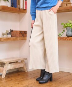 WEGO 【WEB限定/2025年秋冬新作/裾カットOK！自分サイズに調整可能/ウエストゴム/しわになりにくい/】カットプリーツパンツ