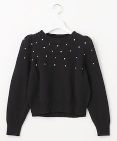 Feroux パール×ビジュー ニット