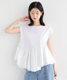 YECCA VECCA アシメペプラムカットソー