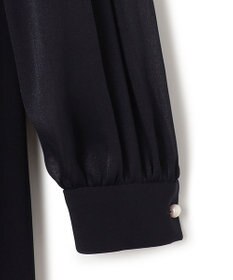 23区 【セットアップ対応】トリアセダブルジョーゼット シフォンスリーブ ワンピース