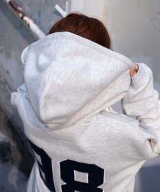 WEGO 裏起毛スタジアムロゴジップパーカー