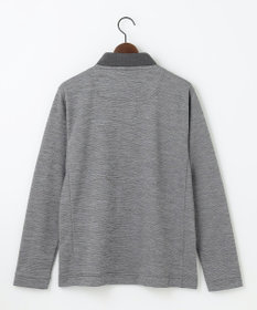 JOSEPH ABBOUD MOUNTAIN 【ソフト/吸水速乾/ライナードッキング対応】メランジバック メッシュ ジップ カットソー