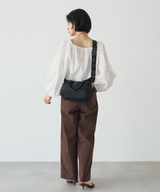 russet ナイロンラフィアミニボストンバッグ《かごバッグ》(CE-1715)