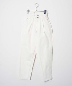 WEGO ウエストフリルマムデニムパンツ