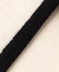 23区 L 【洗える】ミニブークレニット バイカラー ジャケット