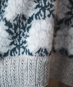 muuc 〈うっとり柔らか上質な極細繊維〉〈前身頃は希少なモヘアとシルク×後ろ身頃はウール100%〉フラワージャカード ベスト