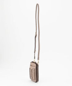 LA BAGAGERIE 【veganview】v piece mesh smartphone shoulder bag