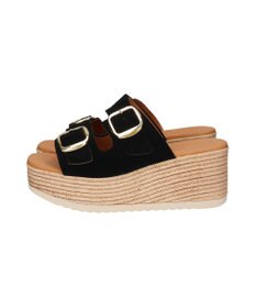 INTER-CHAUSSURES 【Oh my Sandals】ダブルバックル厚底ウエッジサンダル