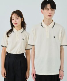 WEGO 【ユニセックス着用ITEM/SMLサイズ展開】別注USPOLOラインポロシャツ