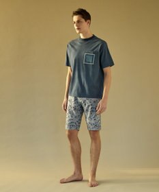 JOSEPH ABBOUD MOUNTAIN 【SPACE】OG綿スクエアドットプリント ポケTシャツ