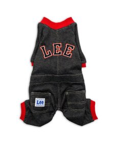 PET PARADISE Lee レッドリブ ロンパース 小型犬