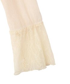 YECCA VECCA 袖レースシアートップス