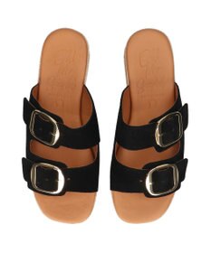INTER-CHAUSSURES 【Oh my Sandals】ダブルバックル厚底ウエッジサンダル