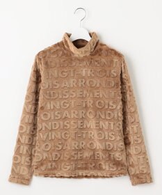 23区GOLF 【WOMEN】フェイクファーロゴモックネック