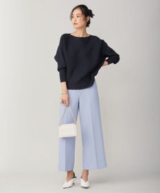 ICB 【洗える】トリプルクロスツイル ワイドパンツ