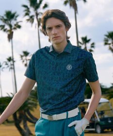 23区GOLF 【MEN】ロゴグラフィック ポロシャツ