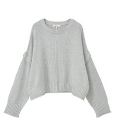 earth music&ecology 【洗濯機洗い可 / 選べる丈】アンチピリングC/A選べる丈配色ニット