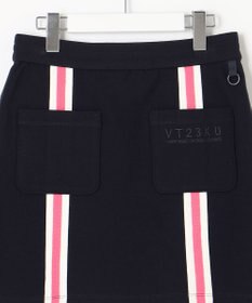 23区GOLF 【WOMEN】ミラノリブ裏起毛 ライン スカート