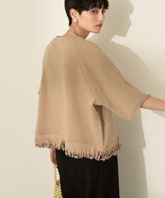 AMERICAN HOLIC フリンジ5分袖ラグランスウェット