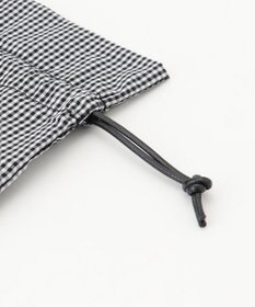 ANY ギンガムチェック巾着付メッシュトートバッグ