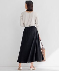 23区 S 【前後着用可能】レーヨンポリエステルストレッチ カーディガン