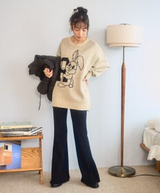 WEGO 【新色追加/ユニセックス着用ITEM/SMLサイズ展開】ジャガードグラフィックプルオーバー（LS）