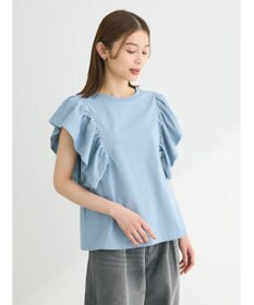 Green Parks ・ＳＵＧＡＲ　ＳＰＯＯＮ＜ＣＯＯＬ＞ラッフルスリーブＴＥＥ