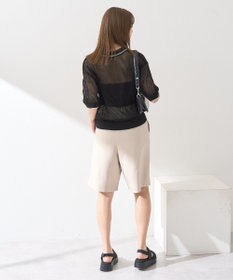 earth music&ecology メッシュポロニットプルオーバー