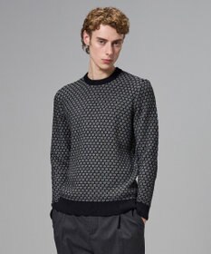 JOSEPH HOMME チャンディーガルジャガード　クルーネックニット