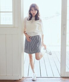 earth music&ecology メッシュポロニットプルオーバー